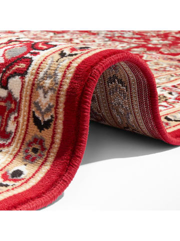 Nouristan Orientalischer Kurzflor Teppich Parun Täbriz Rot