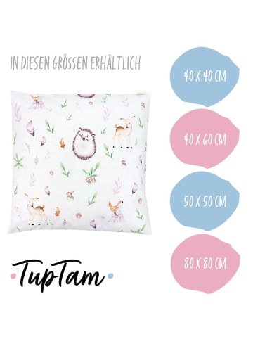 TupTam Kissenbezug Gemustert in grün/weiß