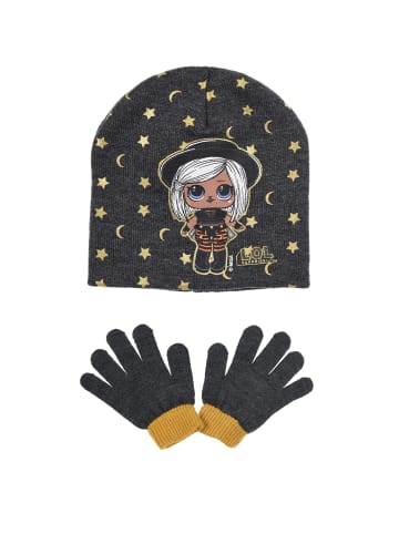 L.O.L. Surprise 2tlg. Set: Mütze und Handschuhe in Grau