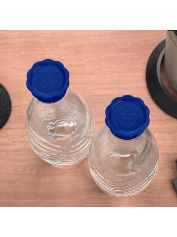 GRÄWE Ersatzverschlüsse für Sodastream Flaschen in blau