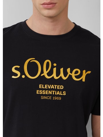 s.Oliver T-Shirt kurzarm in Schwarz