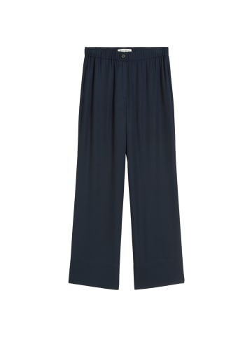 Marc O'Polo Fließende Wide Leg Pants in Dark Navy