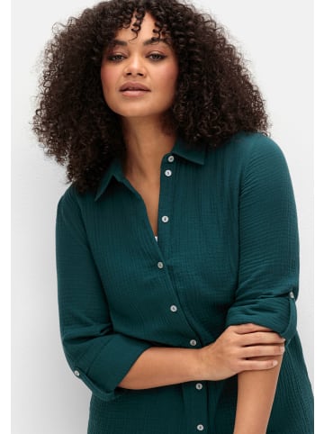 sheego Hemdbluse in petrol