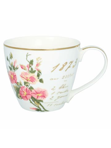 Greengate Tasse Jacobe in Weiß | Gold | Bunt