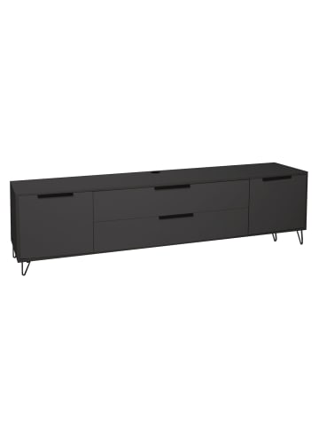 58 aufm Kessel LOWBOARD Erna 216x45x62 Anthrazit matt Lack