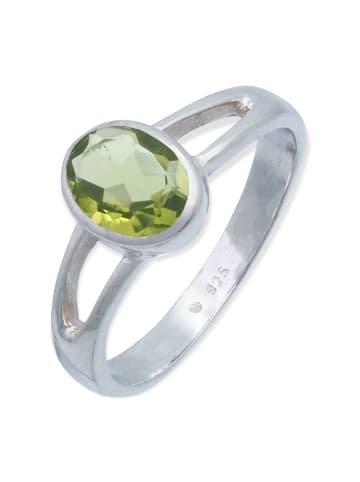 mantraroma 925er Silber - Ringe mit Peridot facettiert