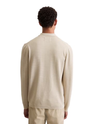 Marc O'Polo Langarm-Poloshirt Piqué regular in dapple gray