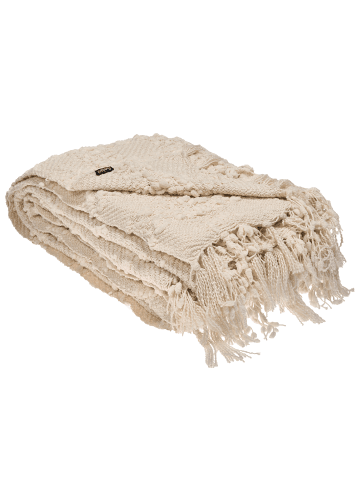 Beliani Kuscheldecke VELLA in Weiß - (W) 150 x (H) 1 x (L) 200 cm