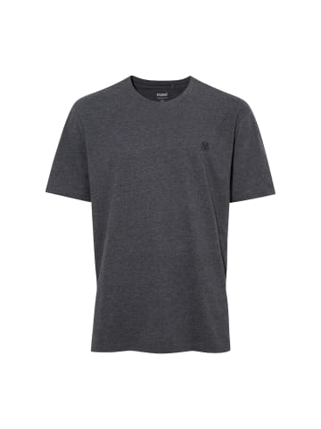 Mavi Jeans Kurzarm-T-Shirt mit Rundhalsausschnitt und Logo in Grau