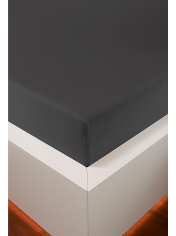 bellana jersey Spannbetttuch Edel-Jersey Elasthan in anthrazit