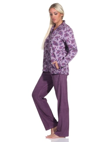 NORMANN Frottee Hausanzug Freizeitanzug Zweiteiler - 76676 in beere