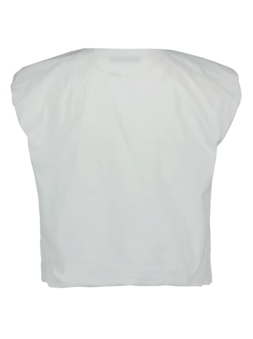 Zero  Blusenshirt. mit Rundhalsausschnitt in Brilliant White