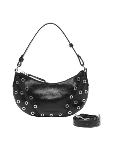 Les Visionnaires Enya Mini Rivet Schultertasche Leder 27 cm in black
