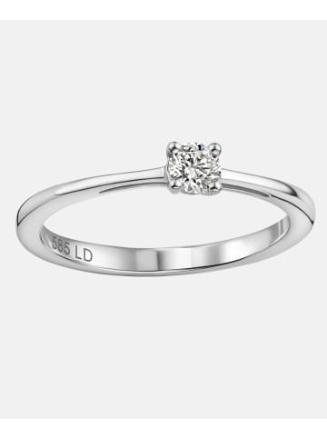 Diamant L'éternel Ring aus 585 Weißgold mit 0.15 Karat Diamant