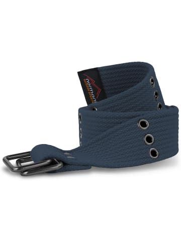 Normani Outdoor Sports Baumwoll-Gürtel mit Ösen Wadi in Navy