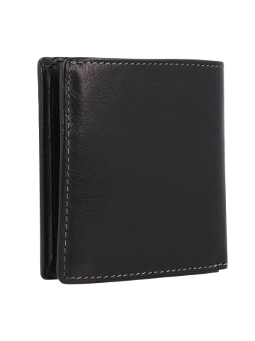 Braun Büffel Arezzo Geldbörse RFID Schutz Leder 9.5 cm schwarz