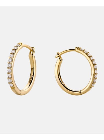 Diamant L'éternel Ohrringe aus 585 Gelbgold mit 0.19 Karat Diamant