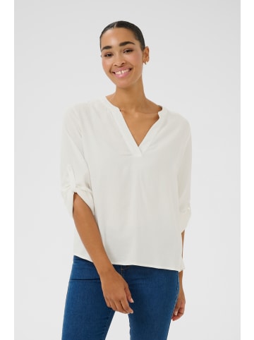 Kaffe Langarm-Bluse KAmalle Loose fit in Chalk
