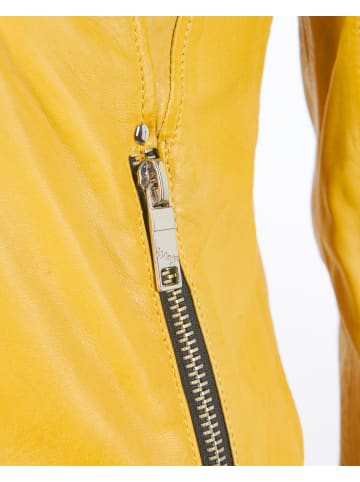 Mustang Lederjacke Indiana in gelb