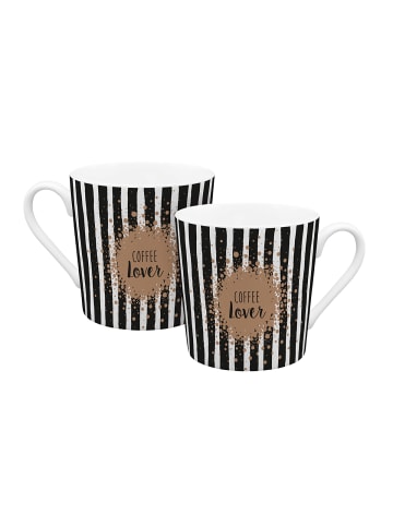 Geda Labels Tasse Home Time Coffee Lover  in schwarz - 350 ml