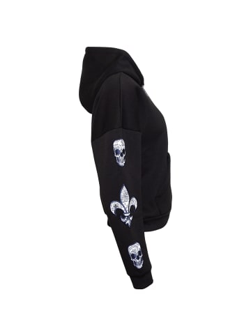 Roberto Geissini Patch Hoodie Davina Schwarz