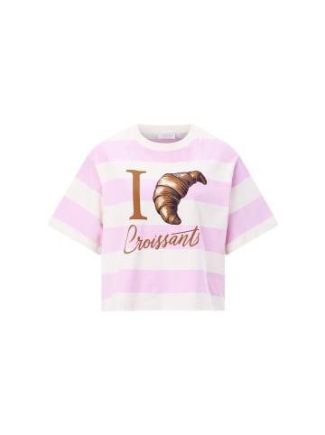 Rich & Royal T-Shirt in rosa ecru - 0001