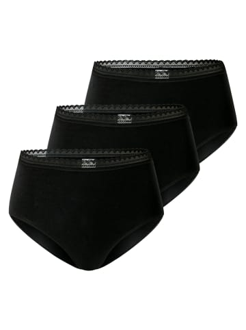 Schiesser 3er Pack Midi Slips Modern Multipacks in Schwarz
