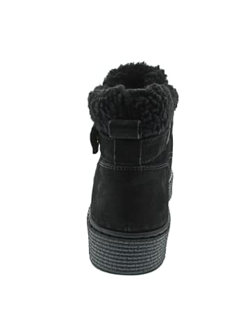 Tommy Hilfiger Faux Fur Nubuck Low Lace Schnürstiefel Schwarz