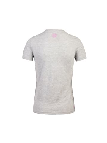 BIDI BADU Lamia Basic Logo Tee - rose in grau