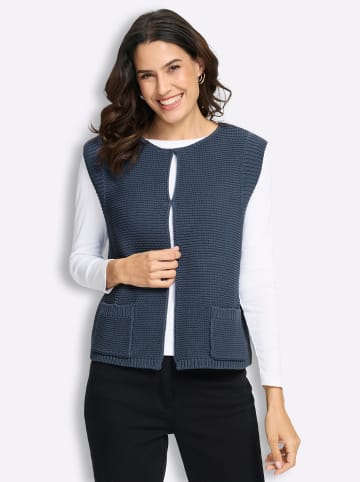WITT WEIDEN Strickweste in rauchblau