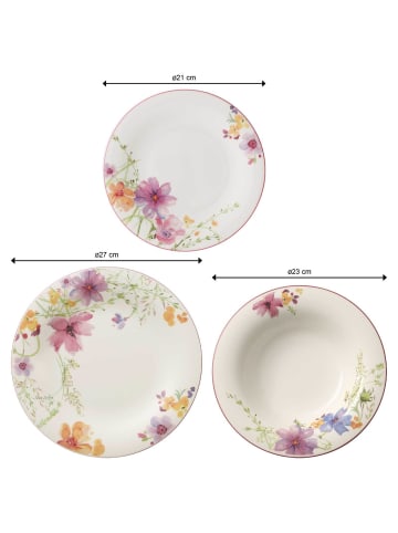 Villeroy & Boch 18-tlg. Teller-Set Mariefleur Basic in Bunt – in bunt
