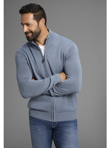 Man's World Strickjacke in blaugrau