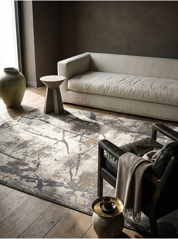 KADIMA DESIGN OGLIO Kurzflorteppich Natur 200x290 Vintage Polypropylen Wohnzimmer in Natur