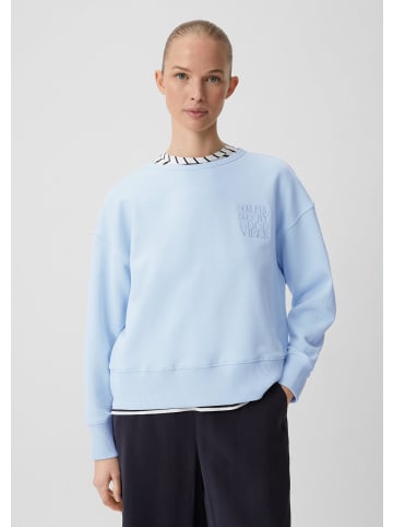 comma CI Sweatshirt langarm in Blau