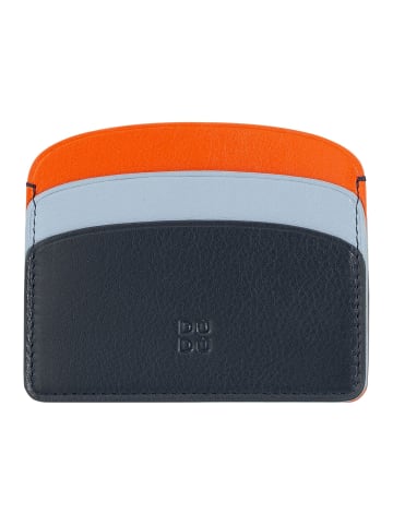 DuDu Boracay Kreditkartenetui Leder 10 cm in navy