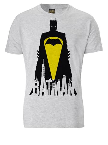 Logoshirt T-Shirt Batman - Skyline in grau-meliert