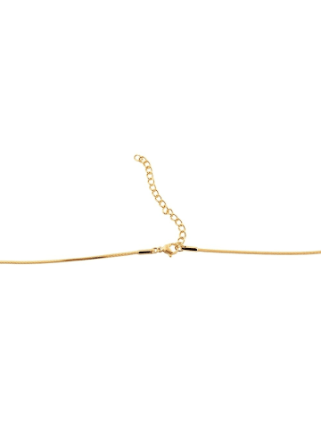Adeliás Damen Halskette – Schlangenkette aus Edelstahl 70 cm in gold