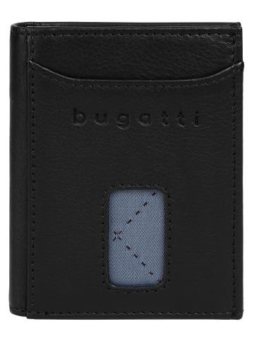 Bugatti Geldbörse SECURE SLIM echt Leder in schwarz