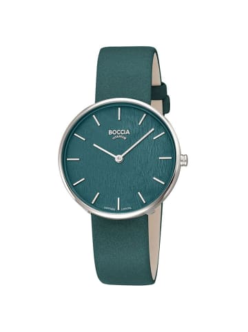 Boccia Damen-Armbanduhr Quarz Titan Dunkelgrün