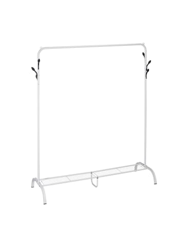 relaxdays Kleiderständer in Weiß - (B)132 x (H)145 x (T)44 cm