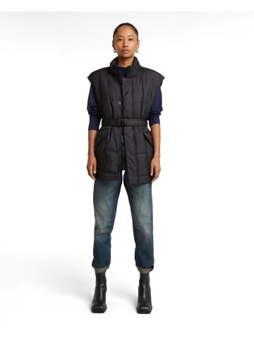 G-Star Raw Belted Padded Weste dk black