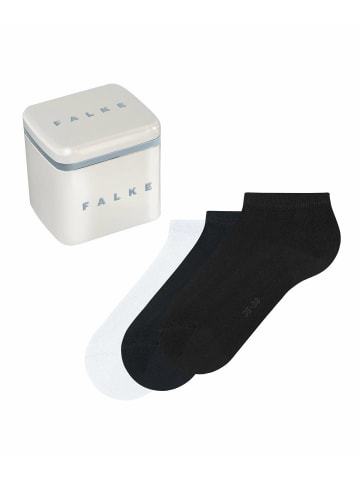 Falke Socken 3er Pack in Schwarz/Weiß/Blau