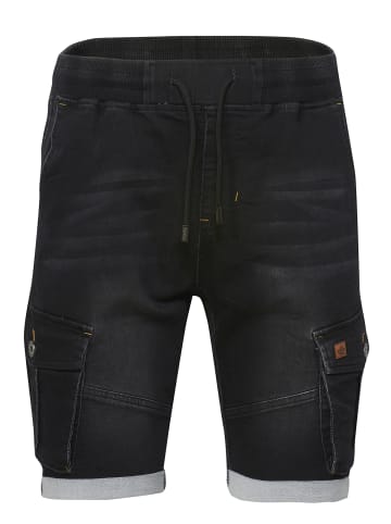 KOROSHI Bermuda Jogger Denim in schwarz