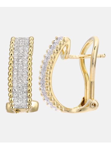 Diamant L'éternel Creolen aus 750 Gelbgold mit Diamant