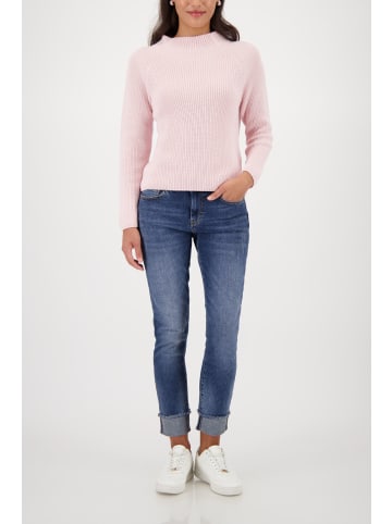 monari Strickpullover mit Stehkragen in Light Rose