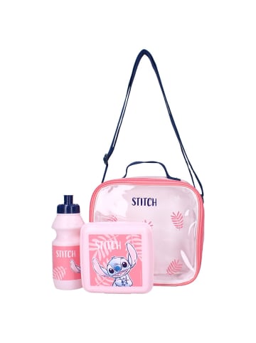 Lilo & Stitch Stitch Lunchtasche Set – 2er Set Lunchbag mit "Squeeze The Day" Design in Rosa
