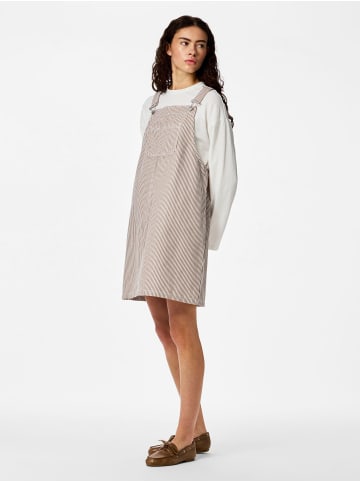 Pieces Pinafore-Kleid in Greige