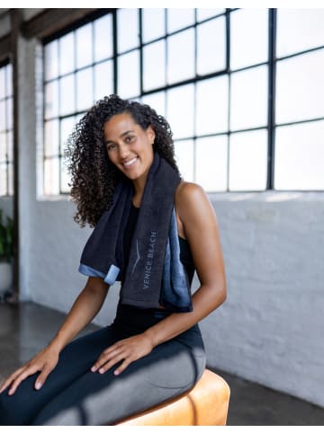 Venice Beach Towel VB Plus in dark navy
