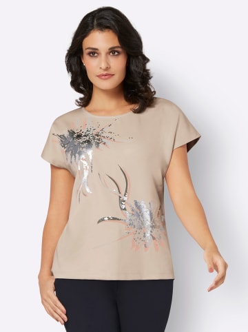 creation L Shirt in elfenbein-puder-bedruckt