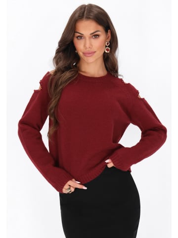 faina Sweater in burgundy